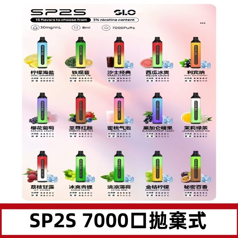 SP2S一次性7000口大容量拋棄式電子菸#正品保證#